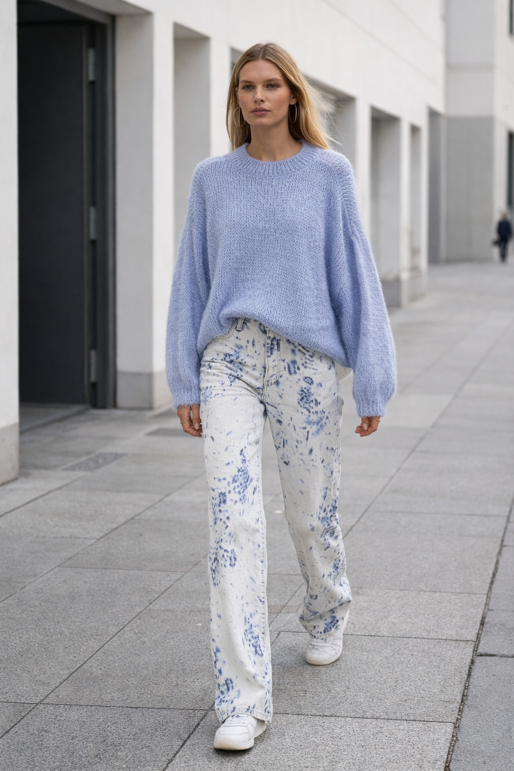 Animal print jean