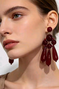 Red earrings
