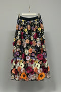 Floral embroidered skirt 