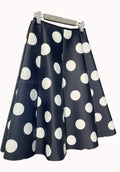 Black skirts with white dots