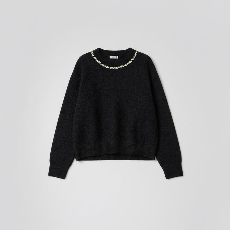 Black sweater with stars