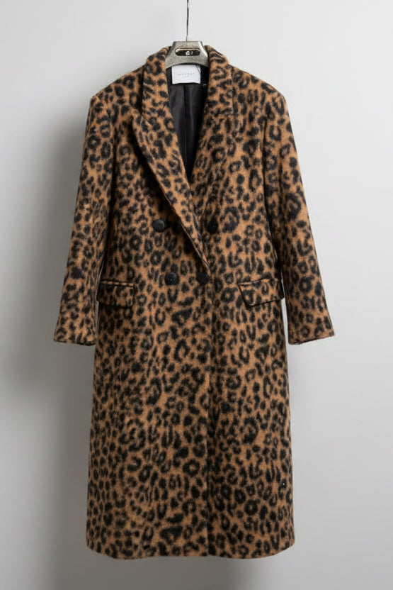 Leopard print coat 