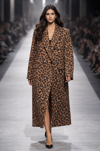 Animal print Margot coat